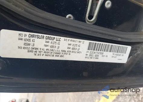 2012 Chrysler 300C Awd из США, поврежденный, VIN 2C3CCAKT7CH278268